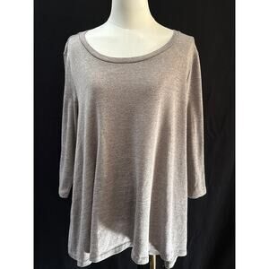 Women’s Style & Co Grey Long Sleeved Shirt Sz L